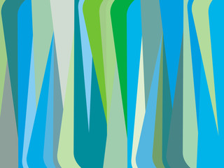 The Amazing of Colorful Blue and Green Art, Abstract Modern Shape Background or Wallpaper