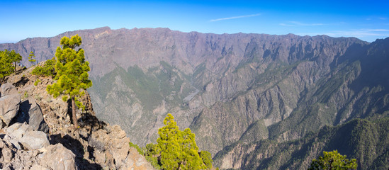 La Palma: Rundwanderung zum Pico Bejenado in der Caldera de Taburiente - Panoramablick © Frank Lambert