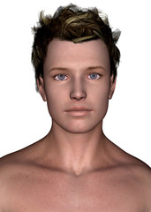 Face of a Boy - 3D render