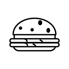 Burger icon vector trendy design
