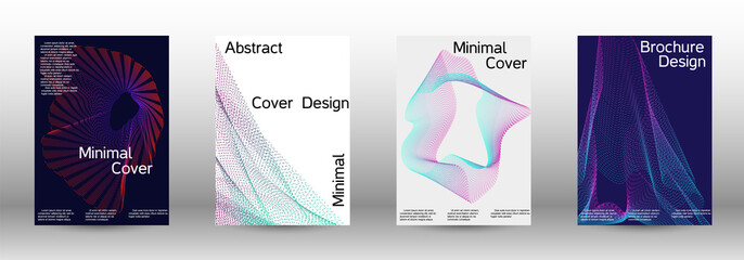 Cover design template set 