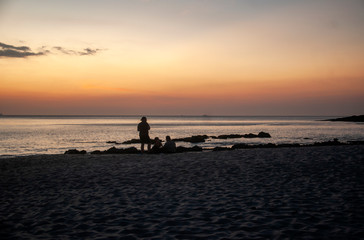 Beach at Koh Lanta, Thailand after the sunset