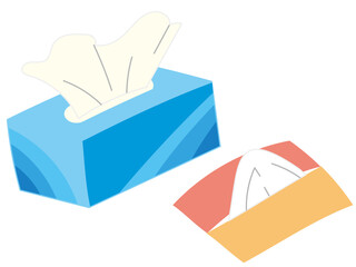 Box tissue and pocket tissue