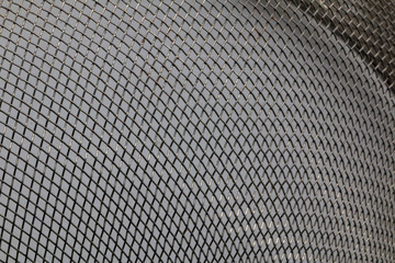 Abstract metal iron cage detail