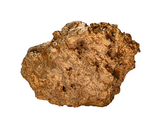 macro Gold ore in the boulder , precious stone