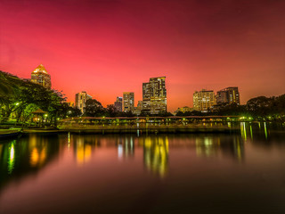 Fototapeta na wymiar Bangkok Night view Thailand 
