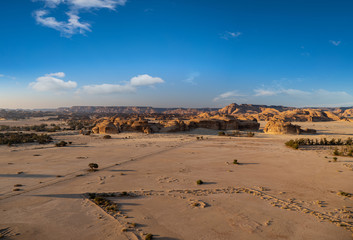 Desert Outcrop around Mada'in Saleh Hejaz region in Al Ula, Saudi Arabia