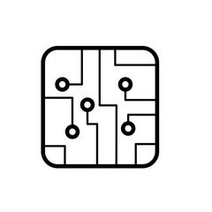 Circuit Board icon vector simple design
