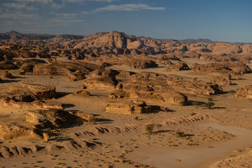 Desert Outcrop around Mada'in Saleh Hejaz region in Al Ula, Saudi Arabia
