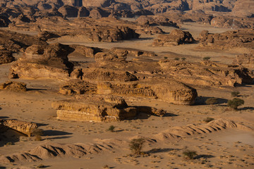Desert Outcrop around Mada'in Saleh Hejaz region in Al Ula, Saudi Arabia