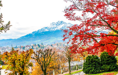 Lucerne is a city in central Switzerland, in the German-speaking portion of the country.