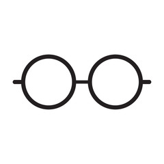 Glasses icon vector simple design