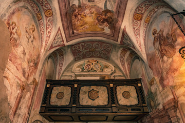 Ceiling of Christian Church Lake Bled Slovenia Europe