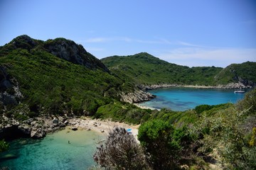 Porto timoni Bucht auf Korfu