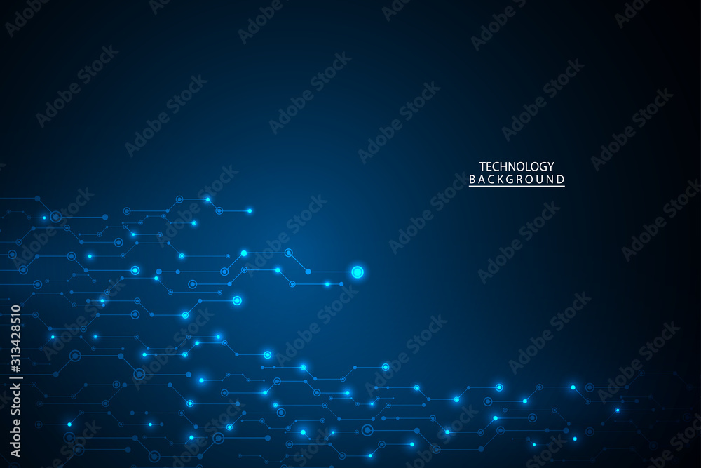 Canvas Prints abstract technology background hi-tech communication concept futuristic digital innovation backgroun