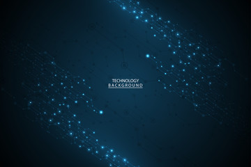 Abstract technology background Hi-tech communication concept futuristic digital innovation background for global web, connection,Circuit board, science. Vector illustration
