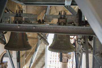 Control mechanisms for bells installed on the bell tower of the Split Palace