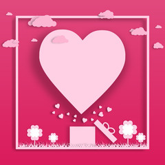 Paper valentine's day festival