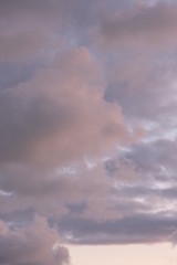 Fototapeta premium Watch the clouds. They will teach you about the world of form.