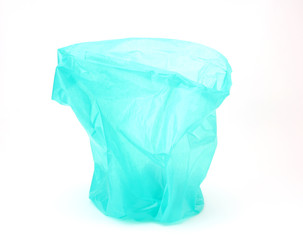 plastic bag isolated on a white background in studio.