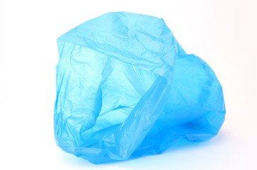 plastic bag isolated on a white background in studio.