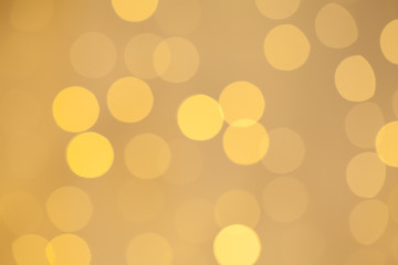 Yellow light bokeh background