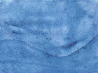 Indigo Blue Ocean Watercolor Background