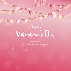 Fototapeta na wymiar Valentine's Day Background concept design suitable for advertisement, banner, and gift card