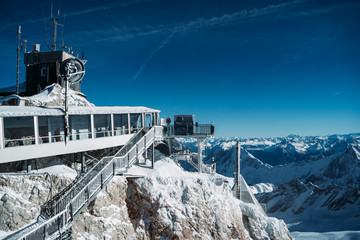 Bergstation in den Alpen Zugspitze