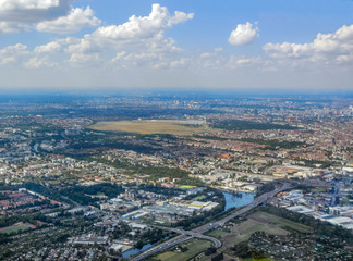 Fototapeta na wymiar aerial view of Berlin