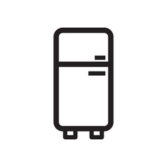 Refrigerator icon vector in white background