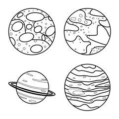 Vector design of cosmos and science icon. Set of cosmos and universe vector icon for stock.
