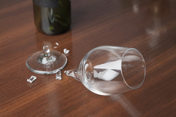 Broken Wine Glass