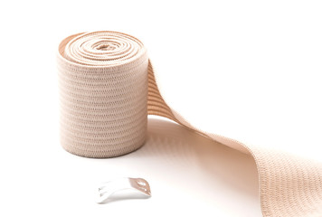 gauze bandage wrapped isolated