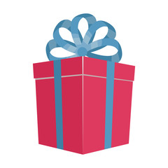Gift box vector icon.Cartoon vector icon isolated on white background gift box .