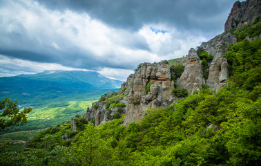 landscape in mountains
