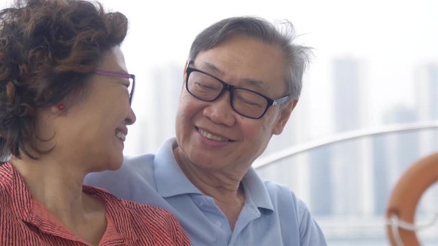 Old Romantic Couples See Each Other - Pull Focus 