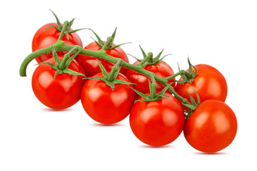 Cherry tomato isolated on white background with clipping path