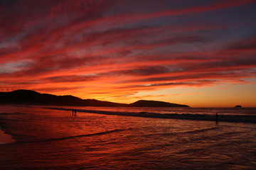 puesta de sol