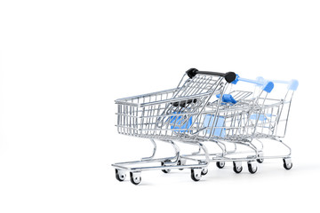 Shopping cart trolley basket .Conception Festive Sale Discount