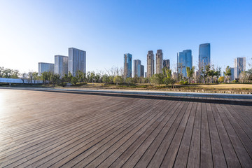 Naklejka premium city skyline