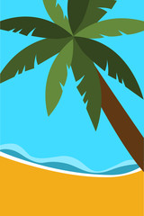 Fototapeta na wymiar coconut island with summer background 