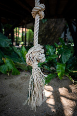 Rope knot at playground.