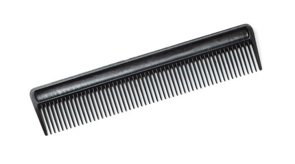 Black comb isolated on a white background.