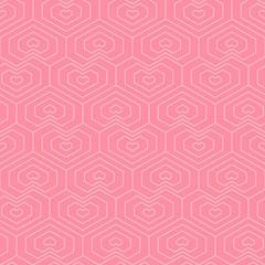 Pink heart pattern