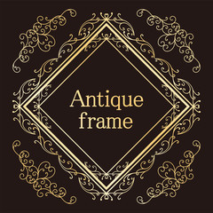 フレーム素材　アンティーク　ビンテージ　ガーリー　ウエディング　ラグジュアリー　高級感　豪華