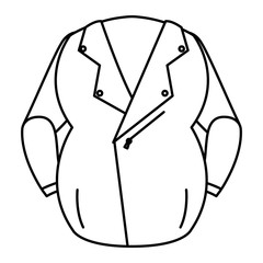 motorcycle jacket wear isolated icon