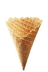 waffle cone tasty one in isolation