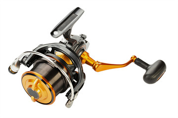 Reel for fishing. Feeder tackle  on a white background isolated.