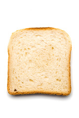 Slice of bread with spread on top